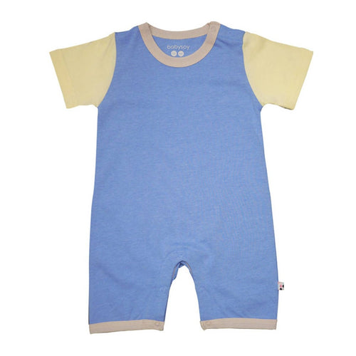 Eco-friendly short sleeve baby romper.