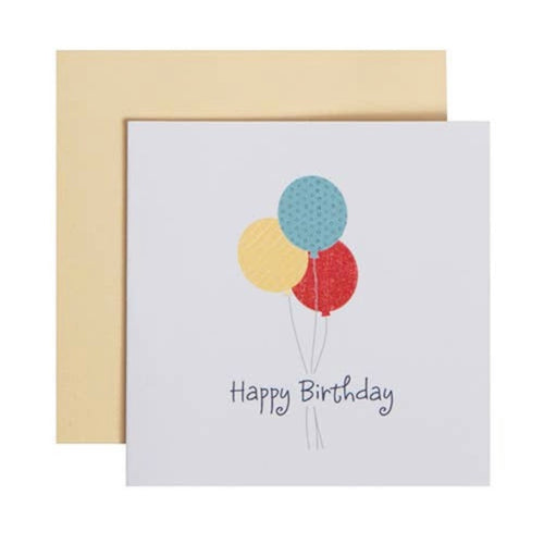Mini happy birthday card. Blank inside.