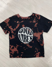 Load image into Gallery viewer, Bleach dye vibes tee