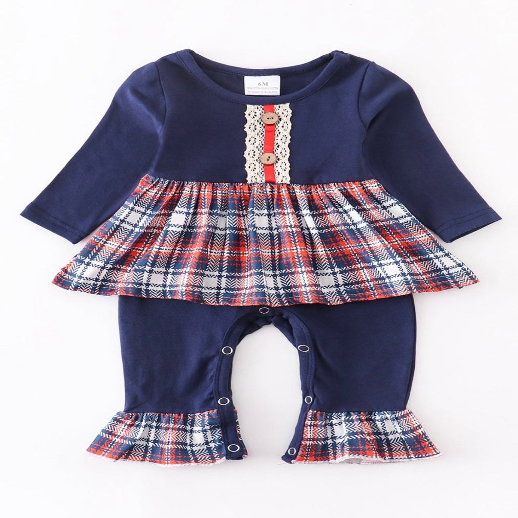 One piece baby romper with unique patterns and style.