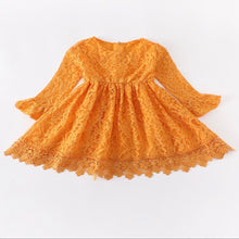 Load image into Gallery viewer, High quality lace dress in vibrant color for girls.