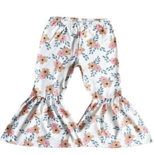 Load image into Gallery viewer, Floral bell bottom pants for baby/toddler/girls