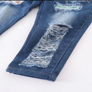 Girls distressed jeans